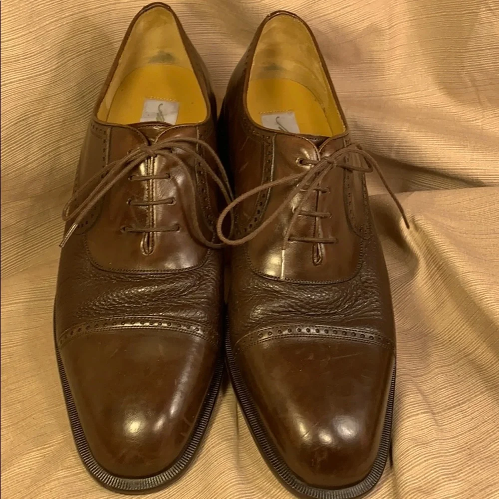 Mezlan leather classic lace up shoes made in Spain